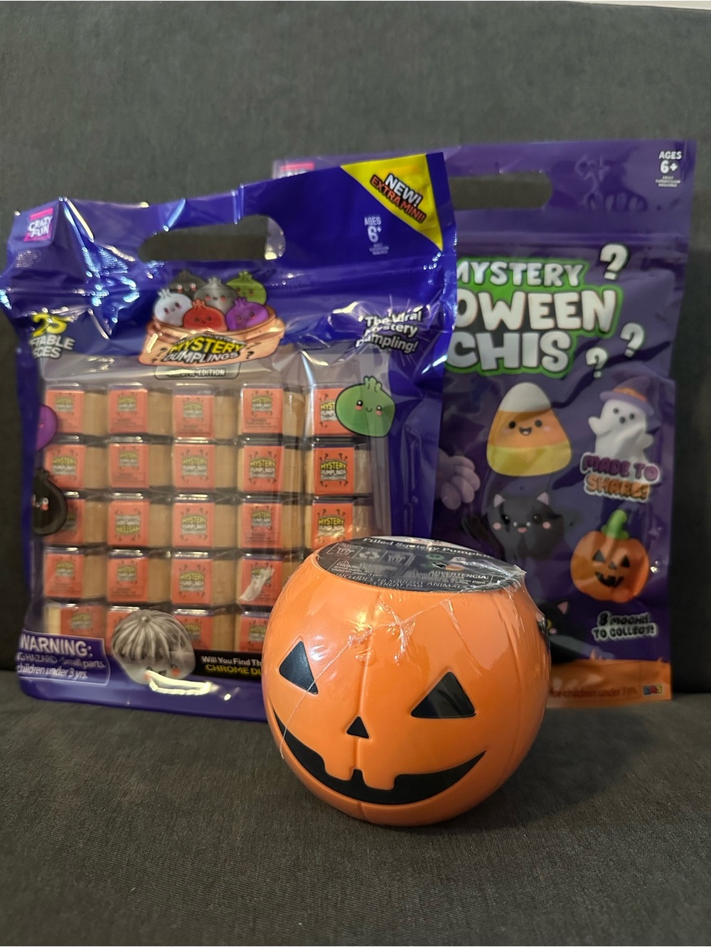 Trick or Treat Squishy Halloween Bundle (75 items total + 1 Pail) NWT